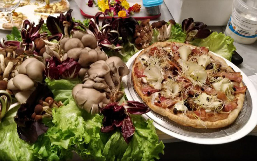 Shiitake pizza salutare fungo ricco di vitamina D