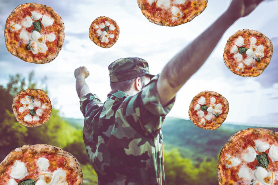 la pizza “da combattimento” che dura tre anni