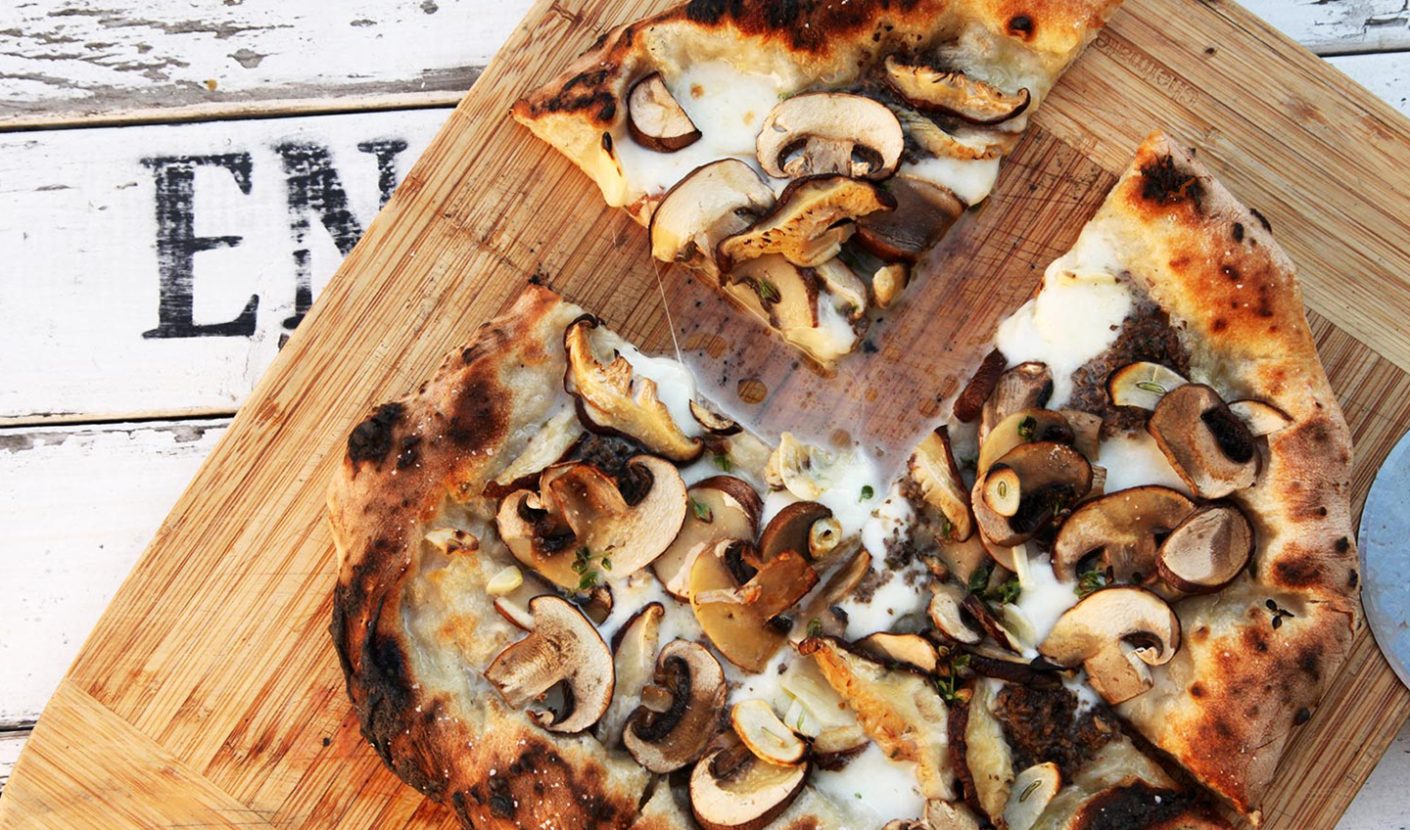 pizza ai funghi shiitake di mario matarazzo pizzeria manuno brescia poncarale