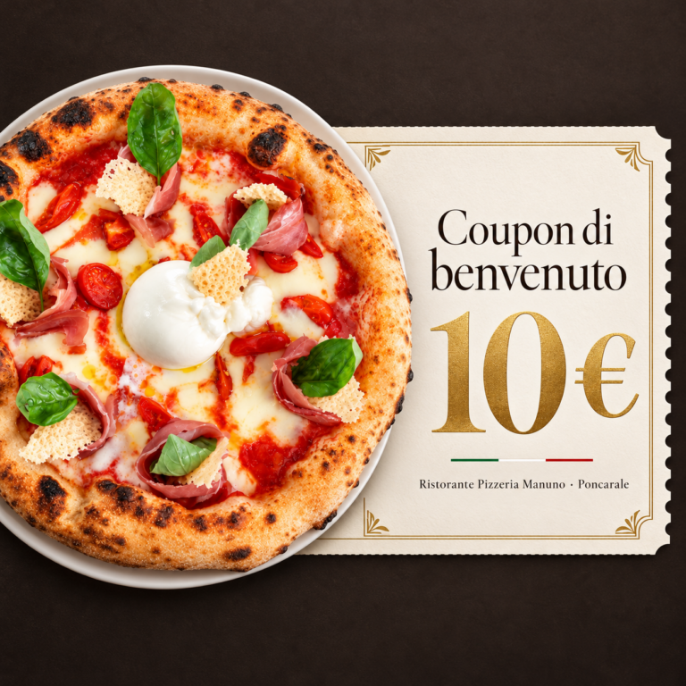 Coupon di benvenuto da 10 € del Ristorante Pizzeria Manuno