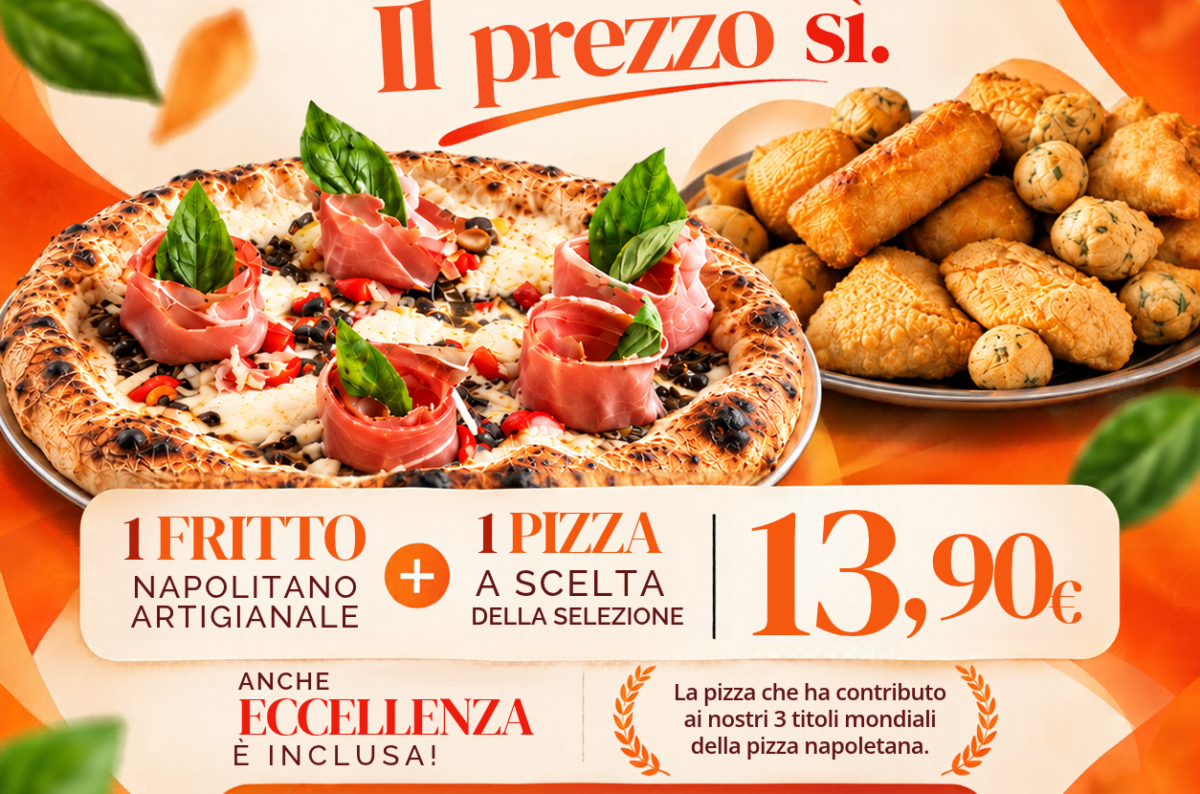 Pizza e fritto a 13,90 € a Brescia: il martedì e mercoledì sera da Manuno